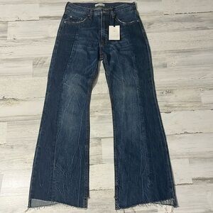 Zara Dark Blue Flare Jeans